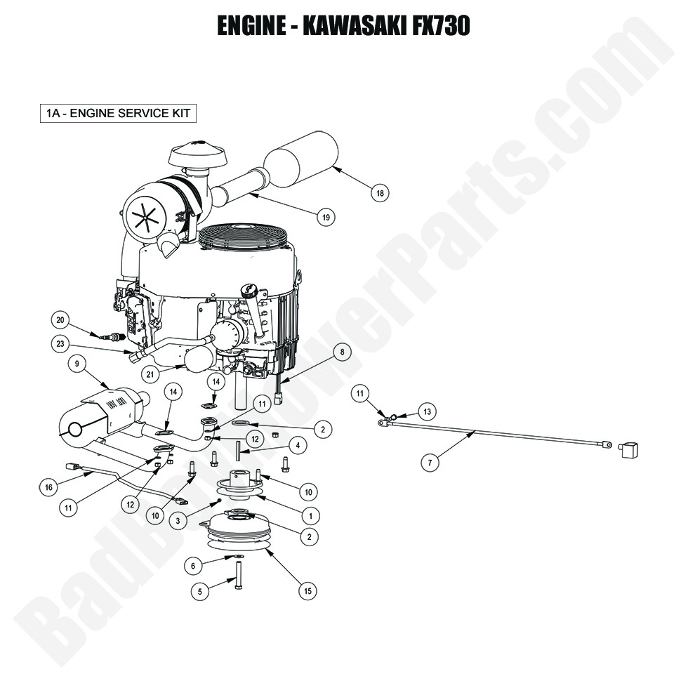 2024 Revolt (48"-61" Decks) Engine - Kawasaki FX730